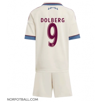 Billige Fotballdrakt Ajax Kasper Dolberg #9 Replika Tredjedraktsett Barn 2025-26 Kortermet (med bukser)